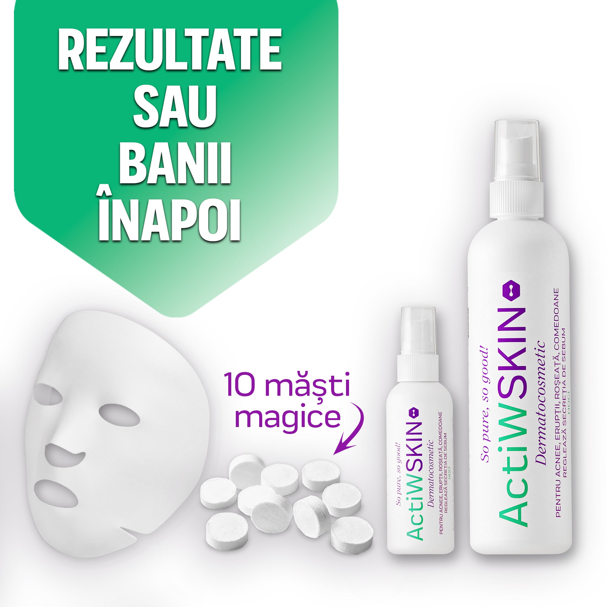 ActiWSKIN - PENTRU ACNEE - Pachet mic - Tratament 12-15 zile