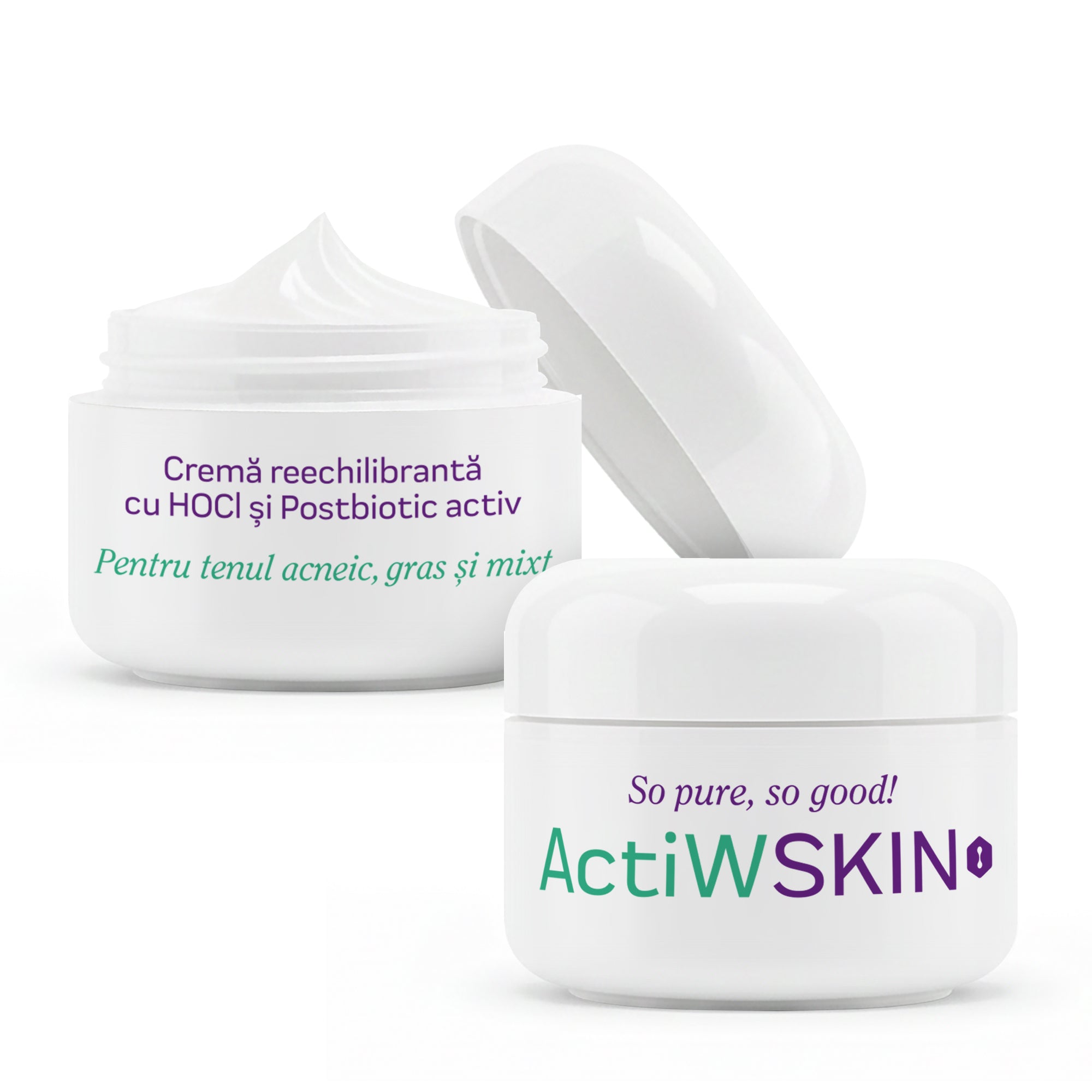 ActiWSKIN – Cremă reechilibrantă cu Acid Hipocloros (HOCl) și postbiotic activ