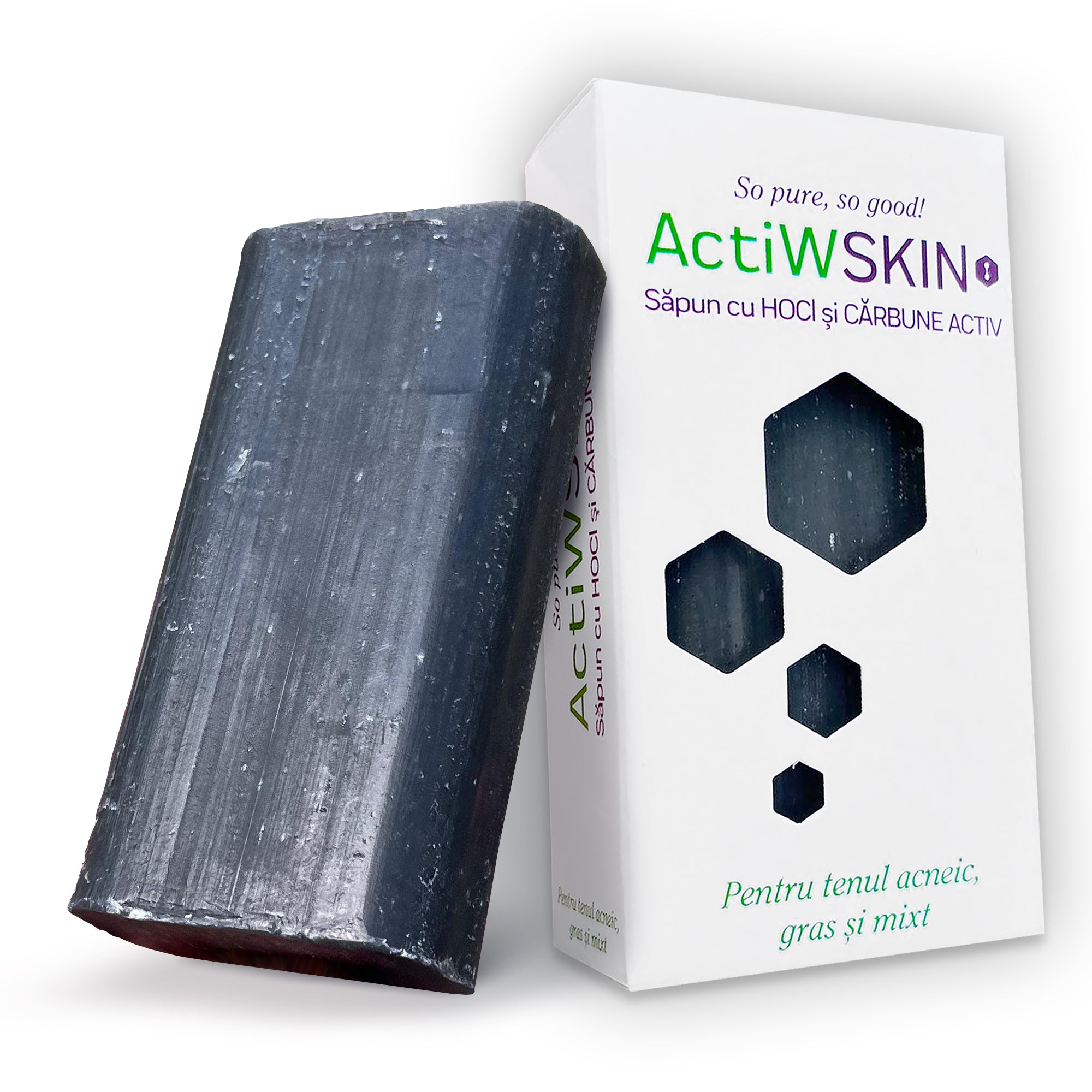 ActiWSKIN - Săpun cu Acid Hipocloros (HOCl) și CĂRBUNE ACTIV
